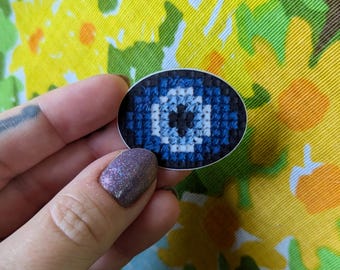 Stickers, fiber art stickers, floral stickers, needle work stickers, unique stickers