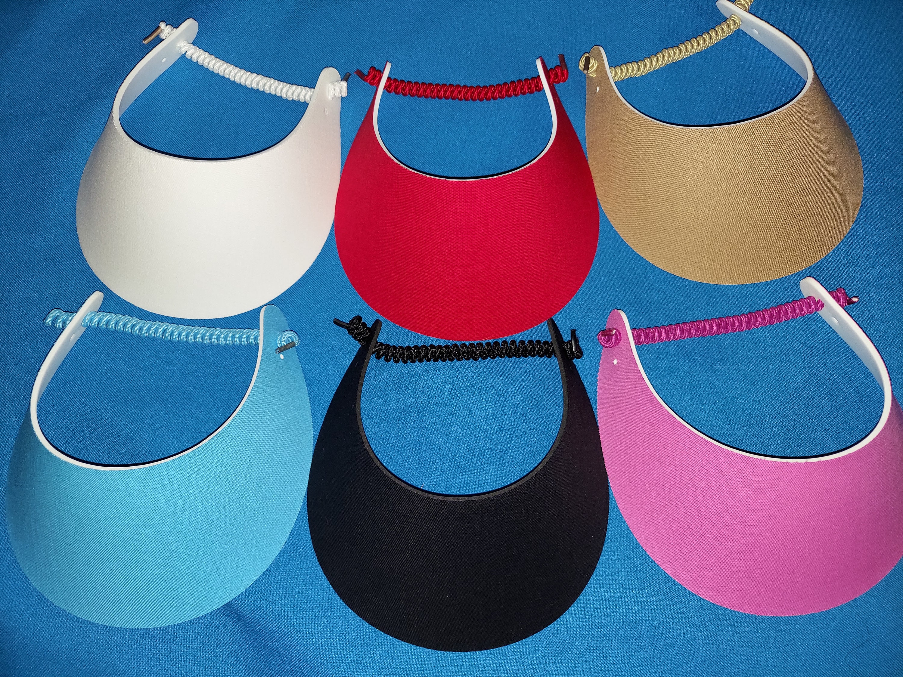 Women's visors outlet with coil back