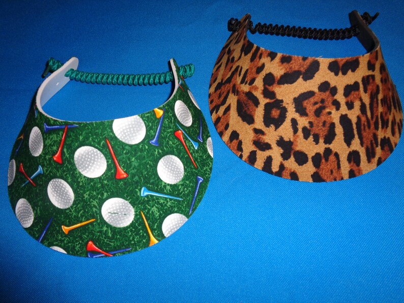 Women Foam Sun Visor Hats No Pinch Visor Tan Aqua Blue Black Etsy