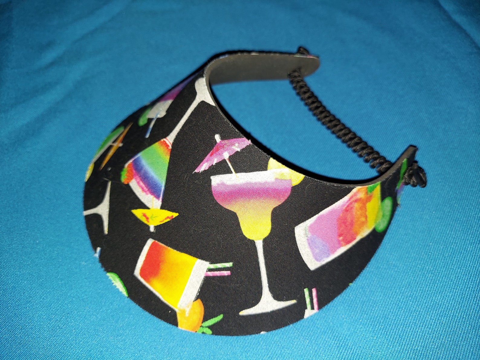 Women Foam Sun Visor Hats No Pinch Visor Tan Aqua Blue Black Etsy