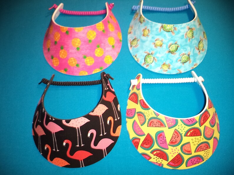 Women Ladies Foam Sun Visor Hat No Headache Visors Black Etsy