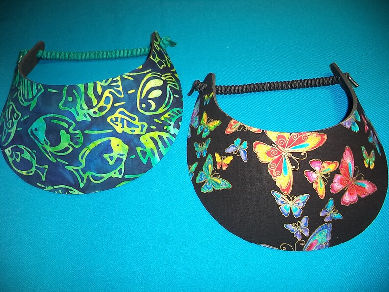 Women Ladies Foam Sun Visor Hat No Headache Visors Black Etsy