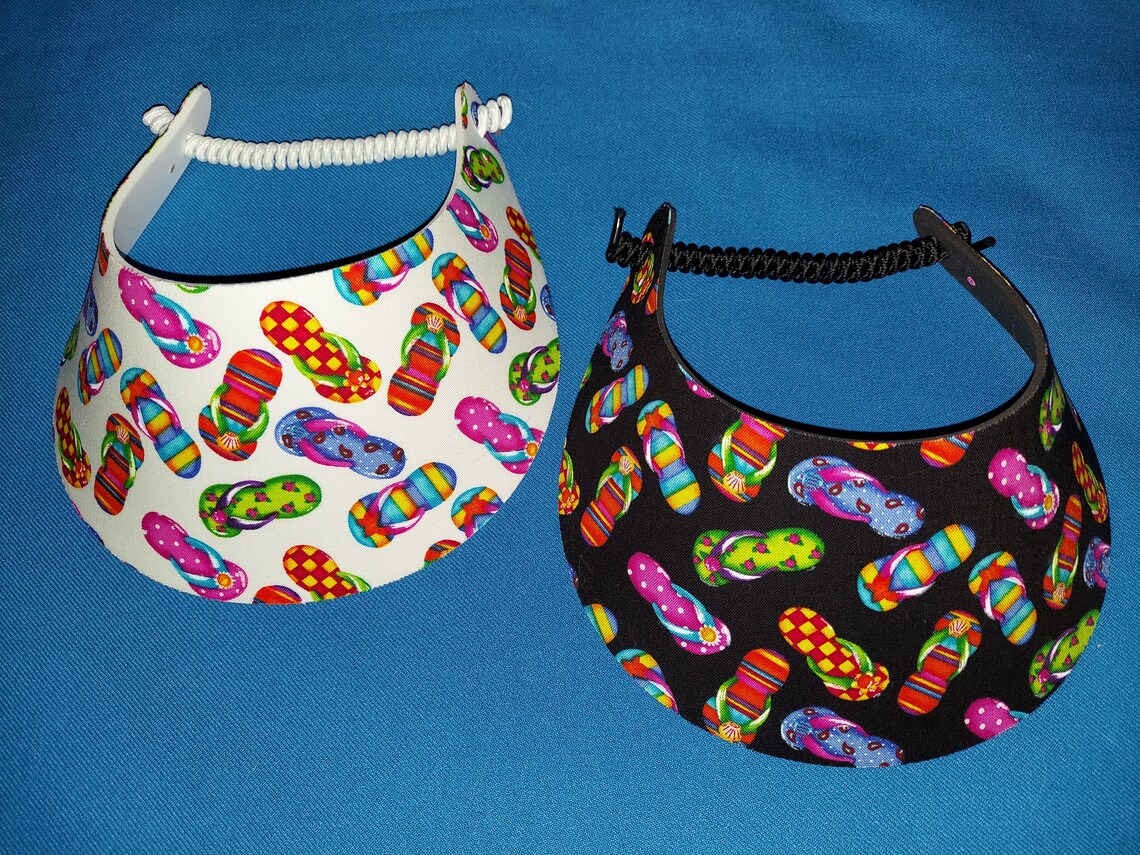 Ladies Women Foam Sun Visor Hat No Pinch 2 Visors Minimum Etsy