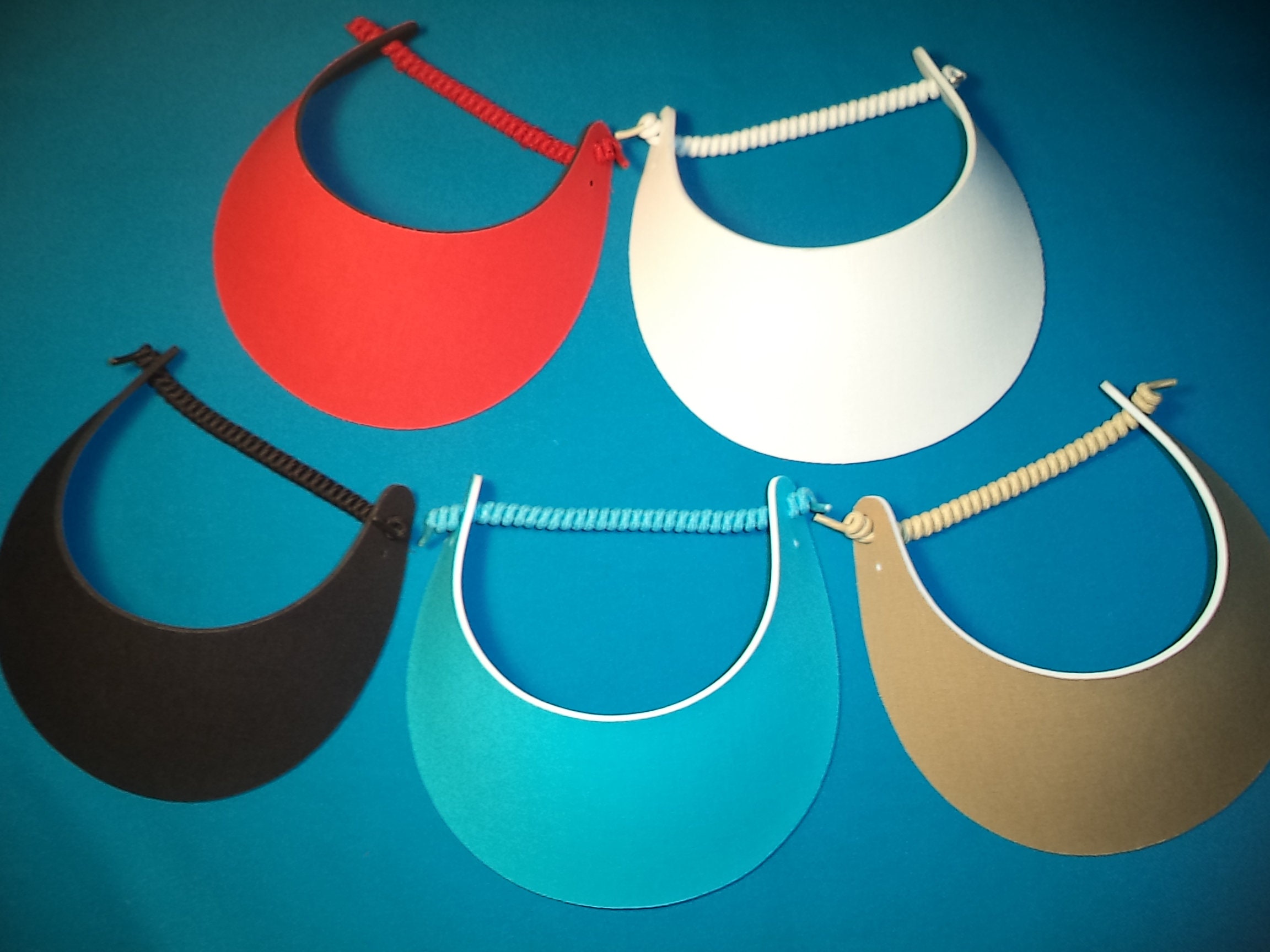 Women Foam Sun Visor Hat No Headache Visors Black White Tan Etsy