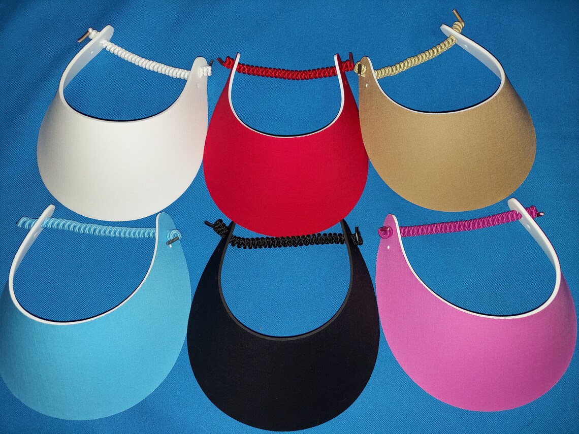 Ladies Women Foam Sun Visor Hat No Pinch 2 Visors Minimum Etsy