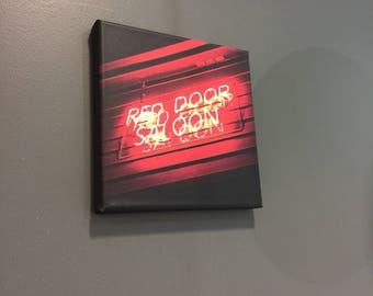 Red Door Saloon | East Nashville | Metal | Canvas Print | Ready to Hang | Free Shipping