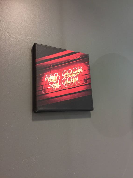 Red Door Saloon East Nashville Metal Canvas Print Ready To Hang Free Shipping