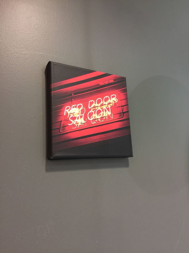 Red Door Saloon East Nashville Metal Canvas Print Ready To Hang Free Shipping
