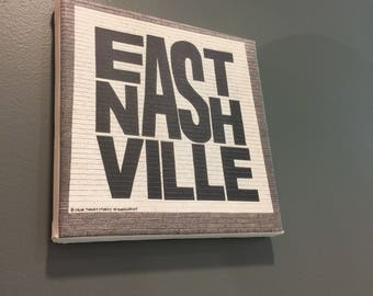 East Nashville Mural | Metal | Canvas Print | Ready to Hang | Free Shipping