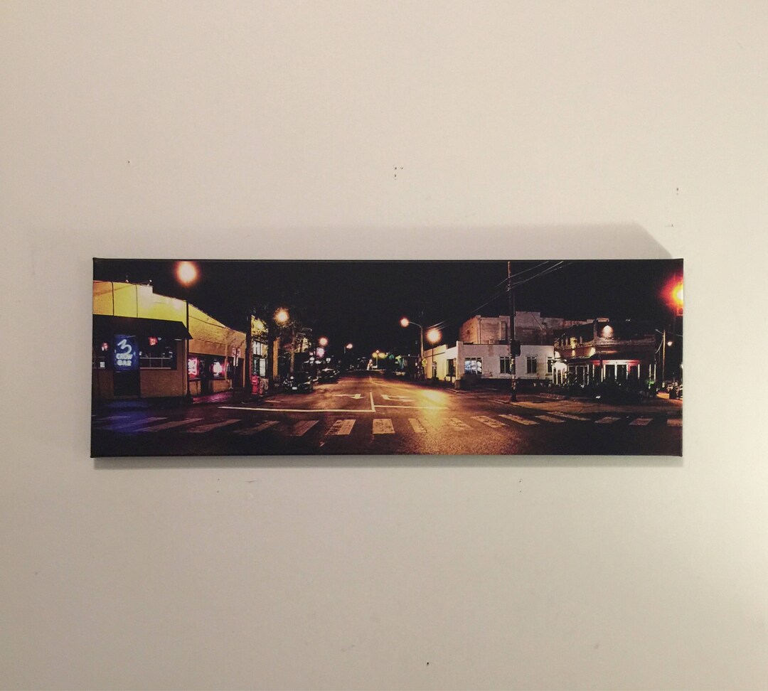 Five Points East Nashville Street Photography Canvas Print Wall Art