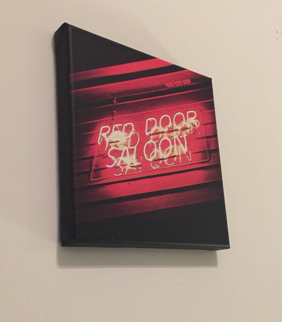 Red Door Saloon East Nashville Metal Canvas Print Ready To Hang Free Shipping