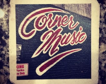 Corner Music | Historic Nashville Mural | The Nashville Coaster Collection | Custom Gift