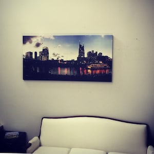 Nashville Skyline Eclipse 2017 | Canvas Print | Wall Art | Ready to Hang | Free Shipping
