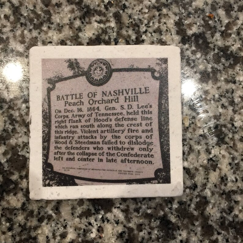Battle of Nashville Coaster Set Civil War History image 6