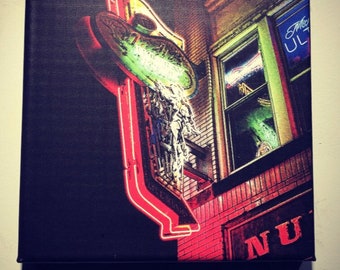 Nudie's | Nashville Bars | Honky Tonk | Broadway | Metal | Canvas Print | Ready to Hang | Free Shipping