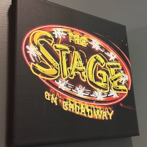 The Stage | Nashville Bars | Honky Tonk | Broadway | Metal | Canvas Print | Ready to Hang | Free Shipping