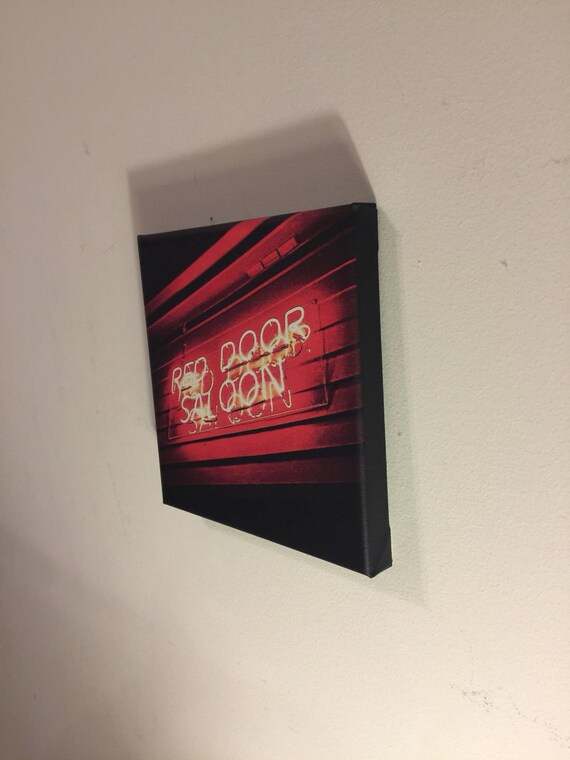 Red Door Saloon East Nashville Metal Canvas Print Ready To Hang Free Shipping