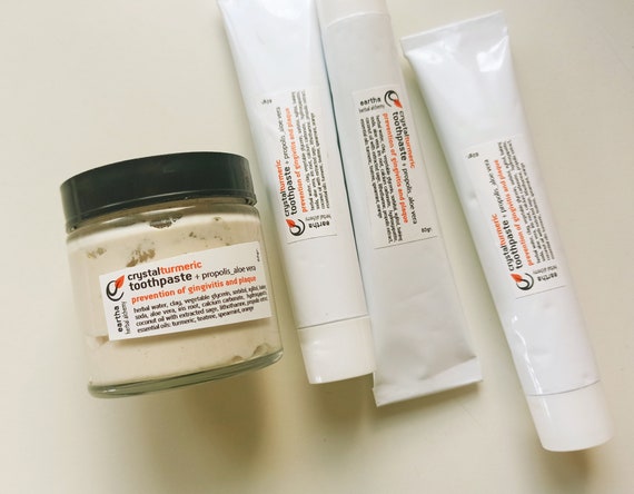 Natural Turmeric Toothpaste: Aloe & Propolis, Fluoride-Free