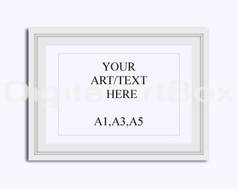 Download A3 Display Print Mockup A5 Horizontal White Frame Mockup ...