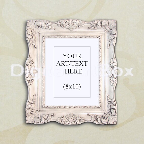 Download Free 8x10 Vertical Baroque Frame Mockupornate Frame ...