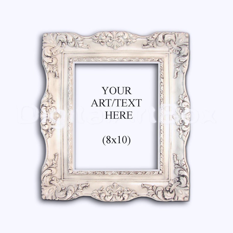 8x10 Vertical Baroque Frame Mockup8x10 Frame MockupDisplay Etsy
