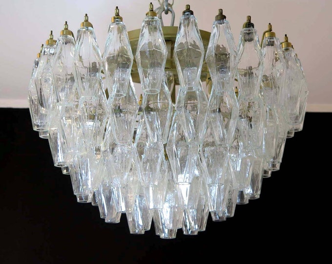 Elegant Murano Poliedri ceiling light - Carlo Scarpa