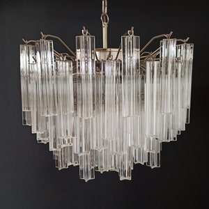 Gorgeous Murano vintage chandelier – 107 quadrihedrons