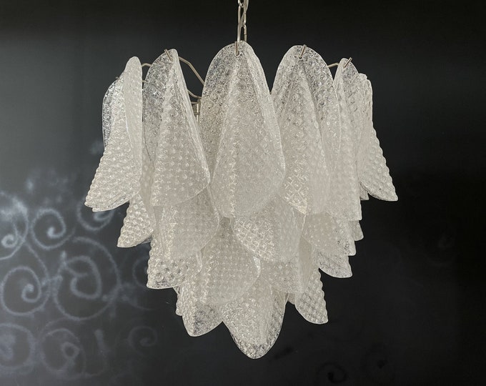 Italian vintage Murano chandelier - 41 glass swallows