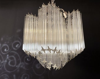 Modern Quadriedri glass Chandelier - 60 clear prism quadrihedrons