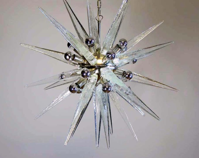 Exceptional Murano Glass Sputnik Chandelier