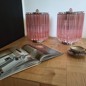 Pink Quadriedri Table Lamp