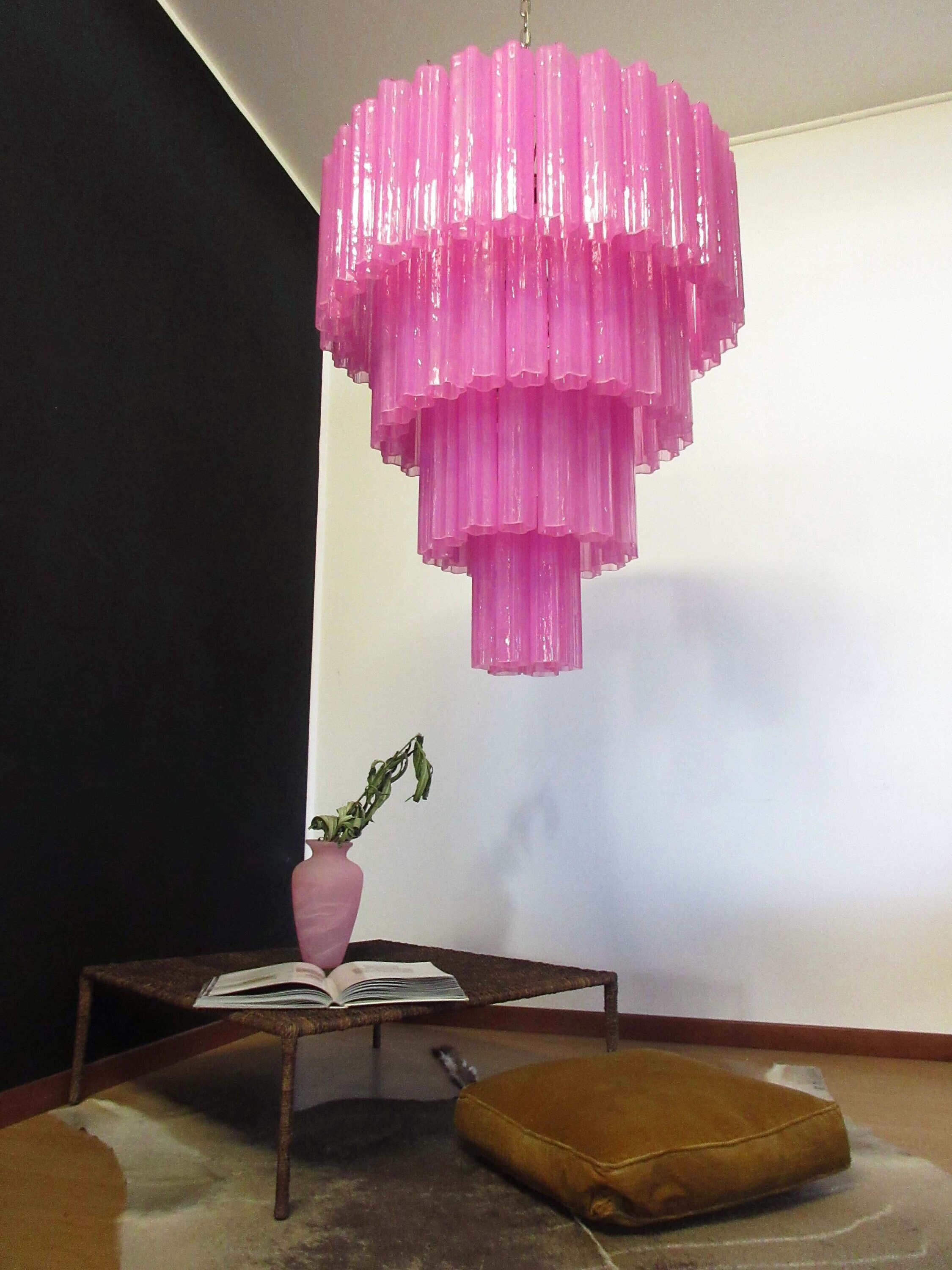 Huge Vintage Murano Glass Tiered Chandelier - 78 glasses Huge Vintage Murano Glass Tiered Chandelier - 78 glasses