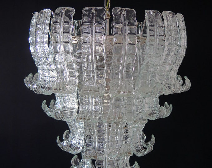 Italian Murano Six-Tier Felci Glass chandelier - 52 glasses
