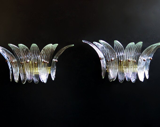 1970's vintage Palmette wall Light