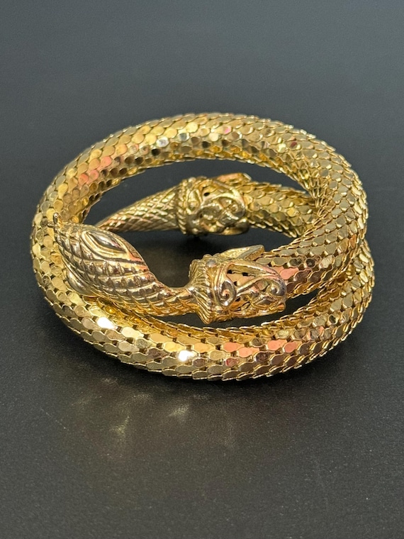 Vintage Whiting & Davis Snake Bracelet - Etsy