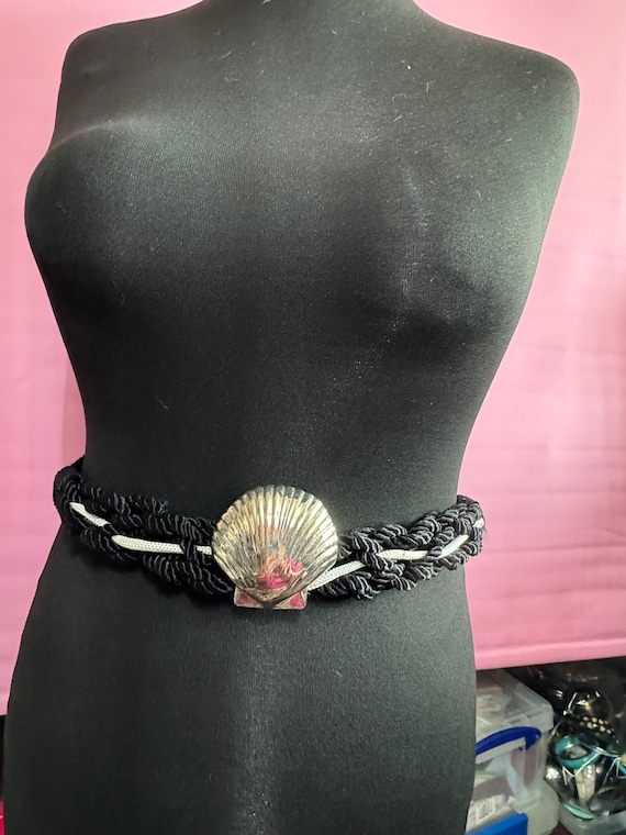 Ceinture haut de gamme pour femme avec coquillage et coquillage en argent avec cordon noir de 88 cm Etsy France
