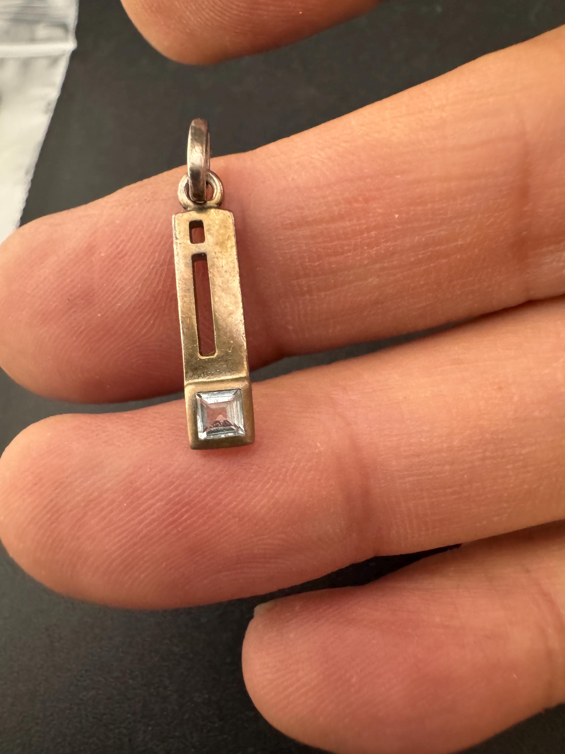 Charles Rennie Mackintosh Design Argento Sterling Ambra Orecchini