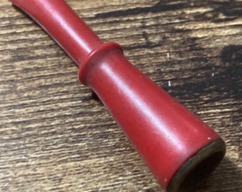 Plastic RED Cigarette Holder, Retractable Vintage