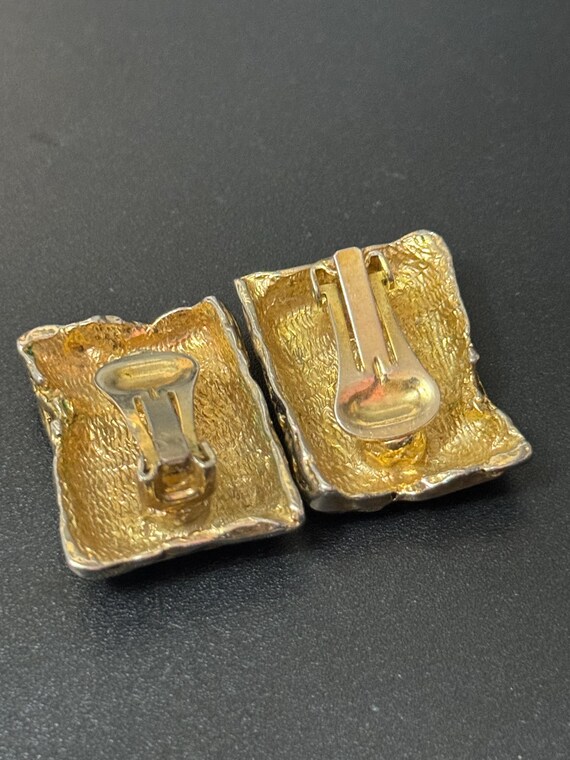 rectangular 2.75cm abstract geometric large bruta… - image 4