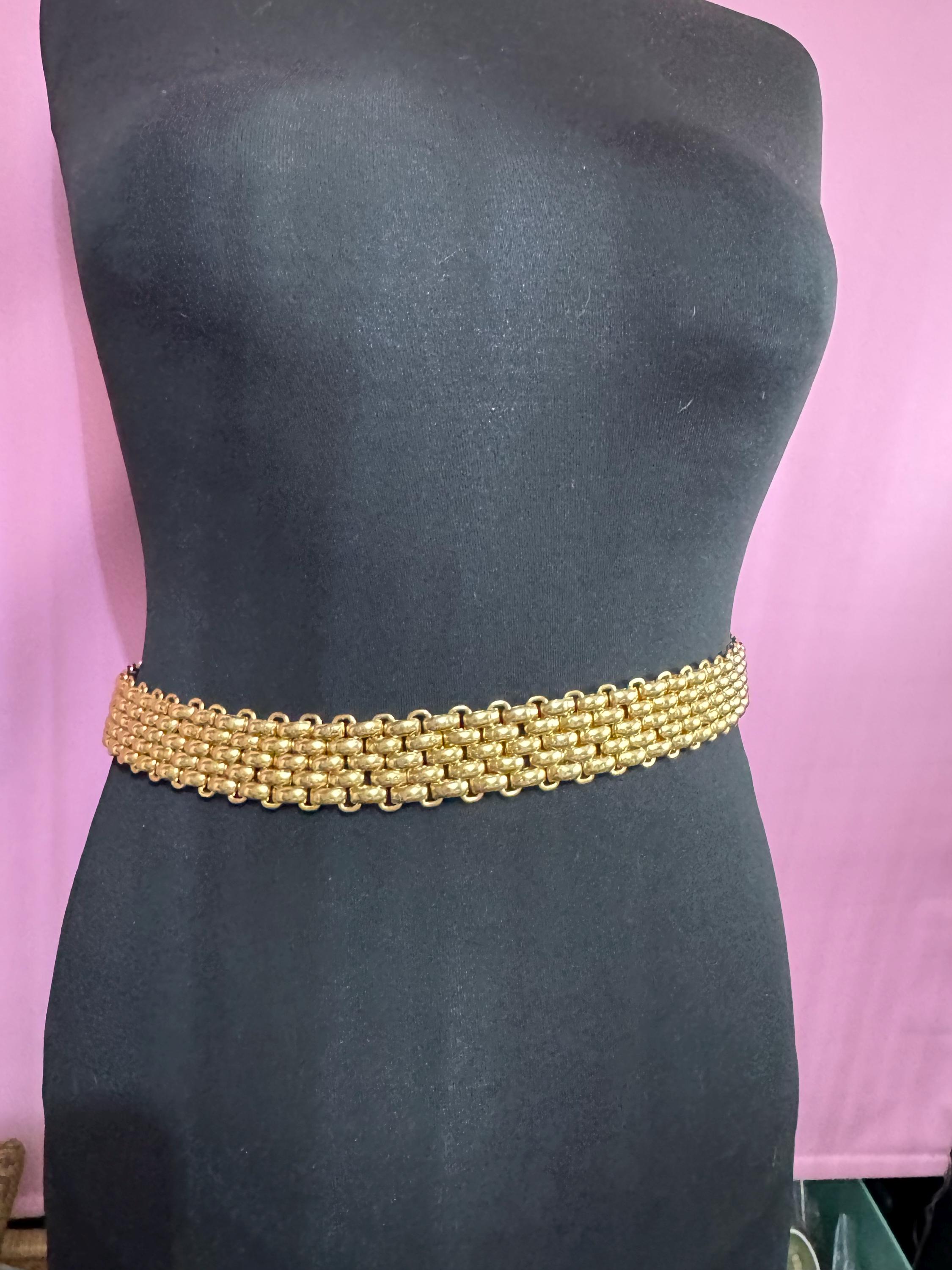 80s Gold Chain Belt - Etsy