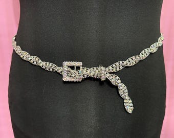 Cadena para la cintura con diseño de diamante de imitación a capas