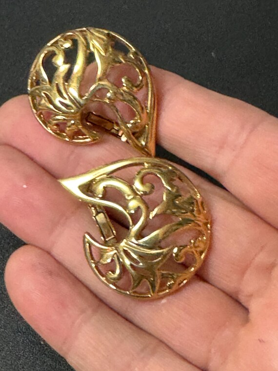 signed PL Pierre Lang designer oversized Gold Ton… - image 8