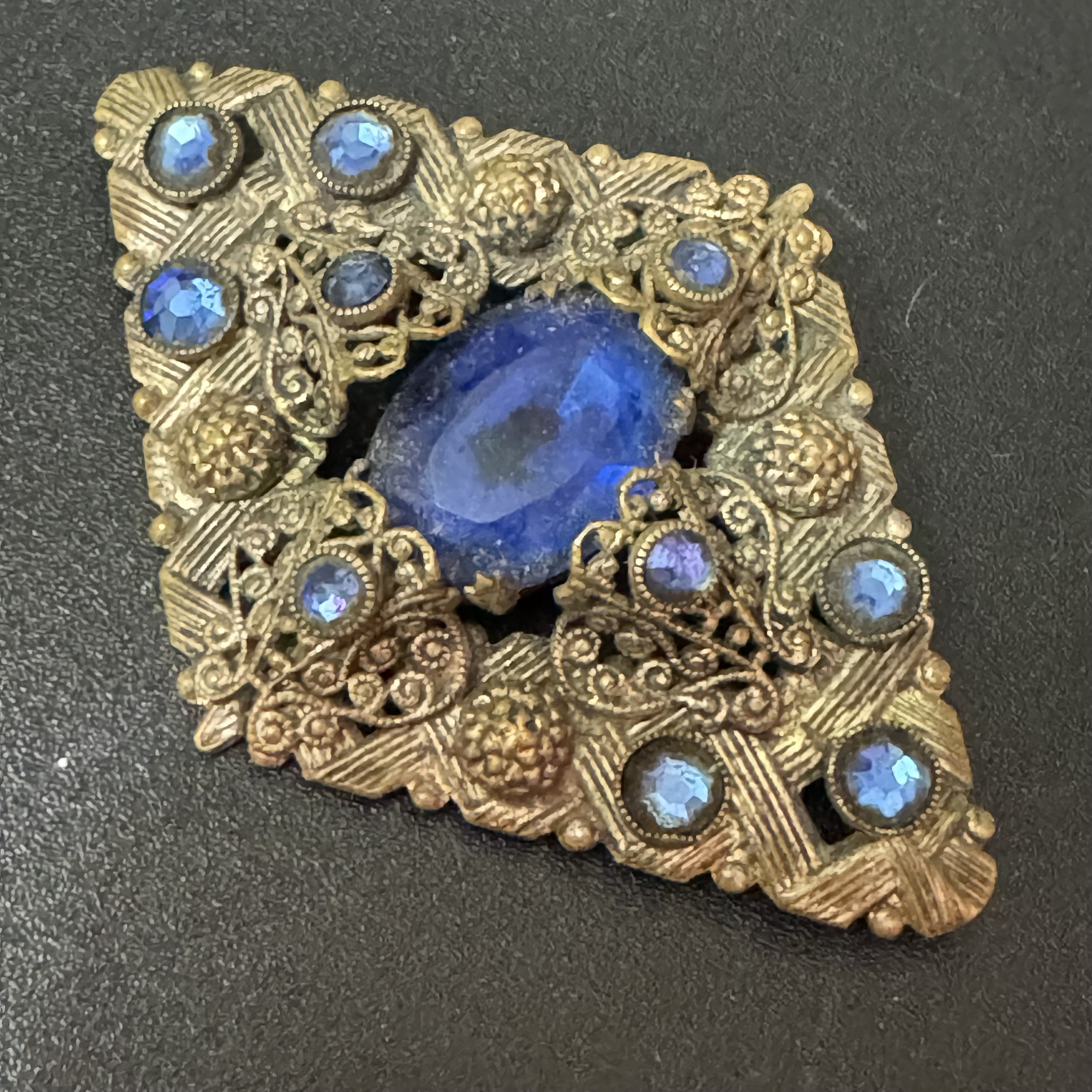 Broche ancienne strass à vendre - Shopping Participatif