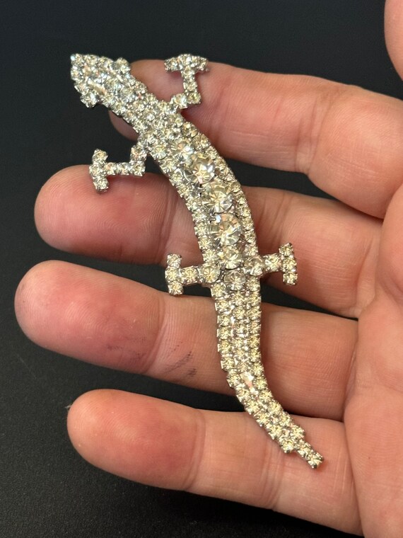 Broche Lézard Strass Multicolore - Neuf Sans étiquette