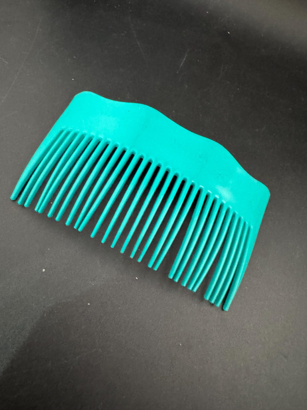 Teal Green Plastic Hair Comb, Vintage - Etsy