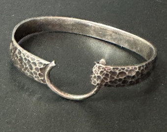 1967 1968 Birmingham 925 silver Bangle Bracelet floral
