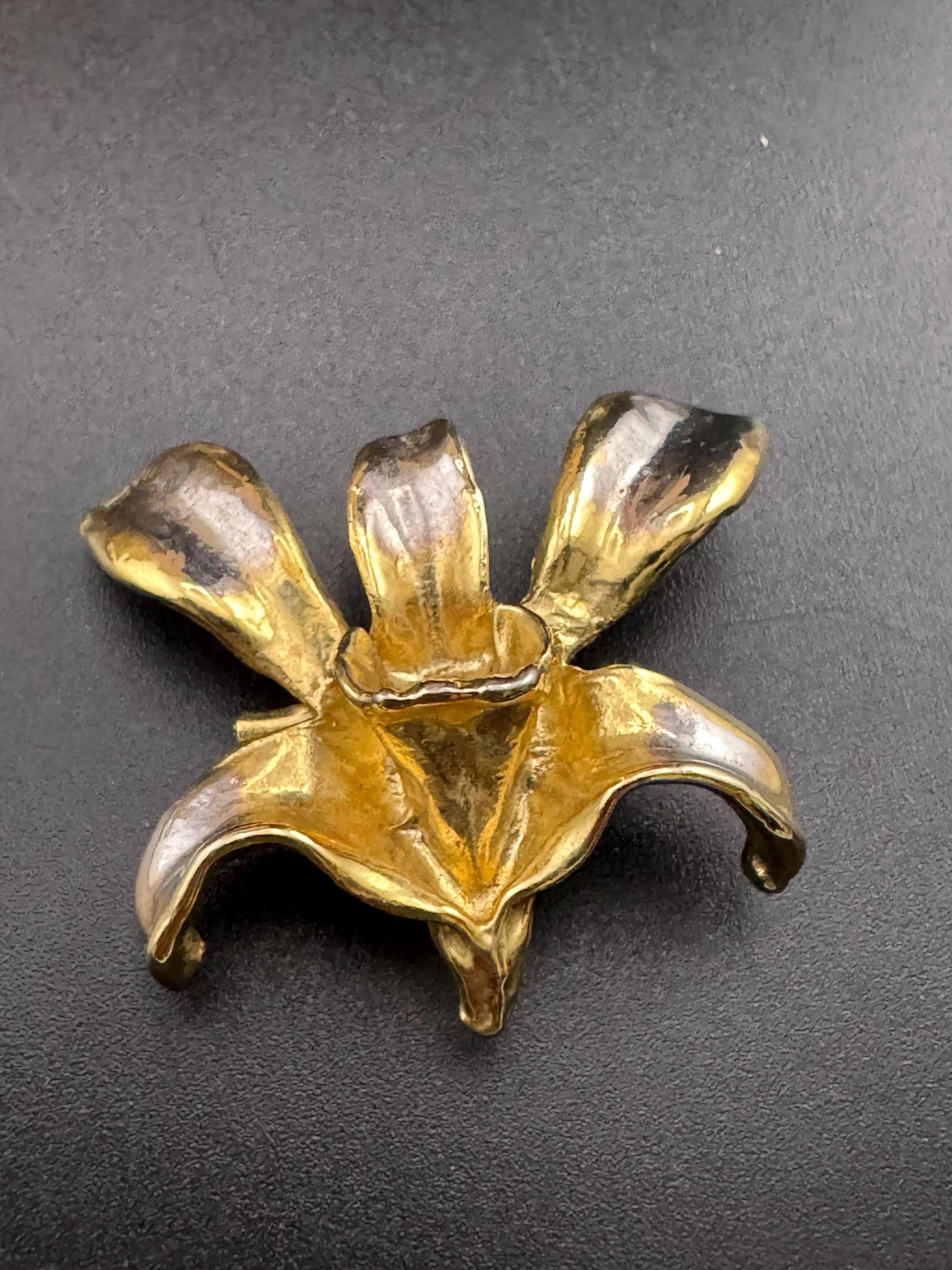 Singapore orchid brooch - Etsy 日本