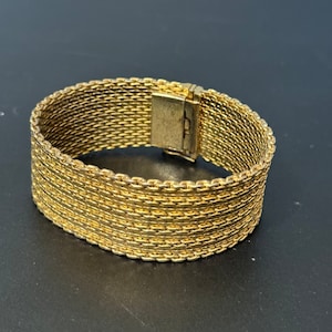 Henkel & Grosse Gold Plated Vintage Retro Designer Wide Link Henkel & Grosse Gold Plated Vintage Retro Designer Wide Link
