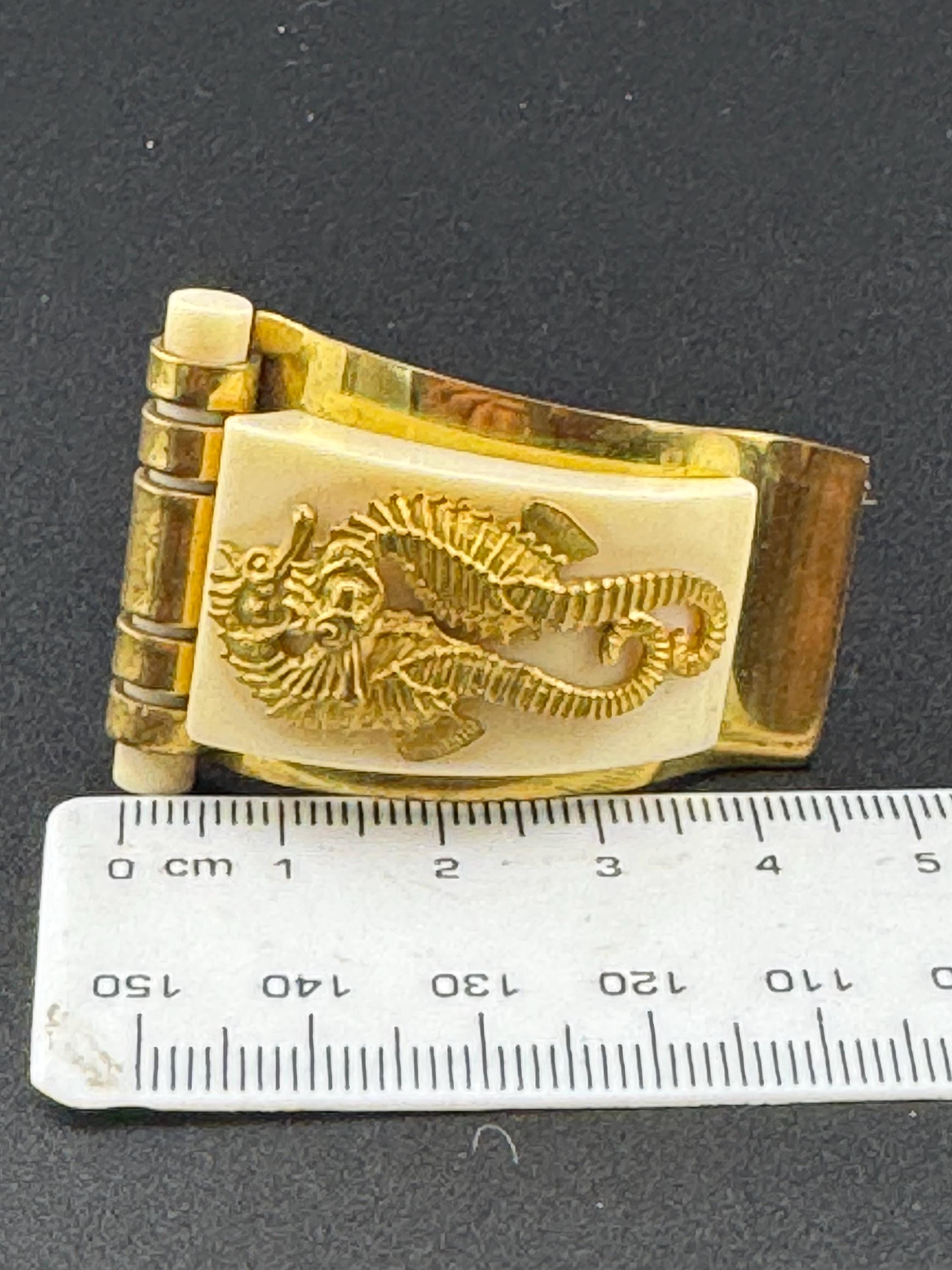 タツノオトシゴのドレスクリップ、1930年代、ヴィンテージ、ジャン