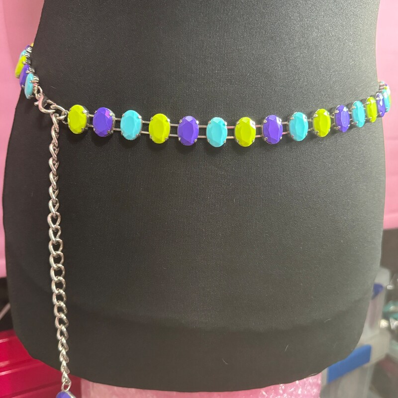 Buckled Glitter Belt